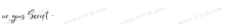 urgues Script字体转换 urgues Script字体转换